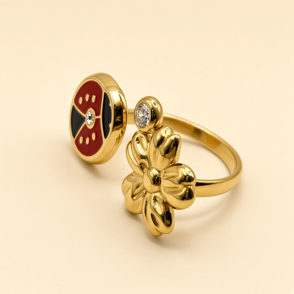Bague ajustable - Mariquita