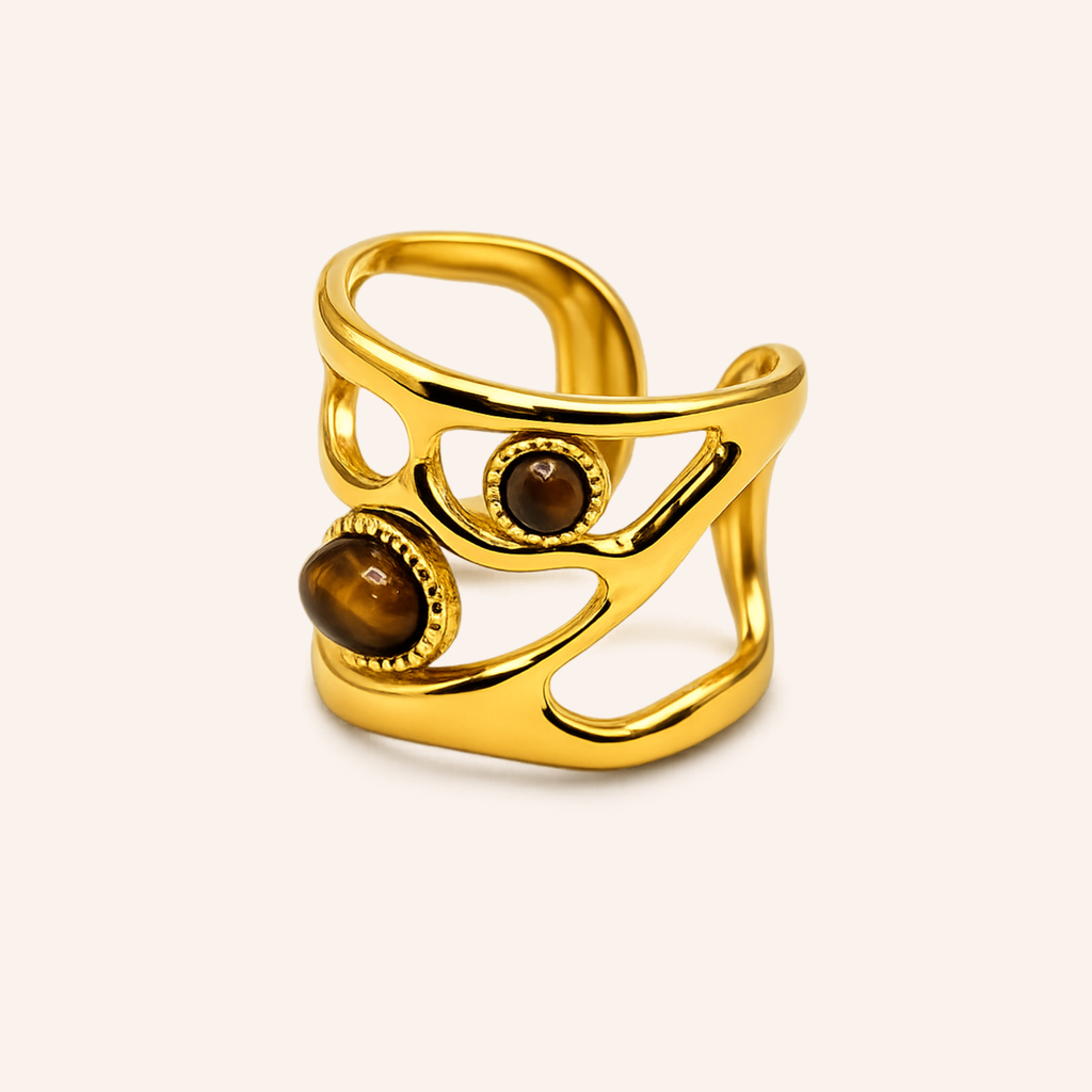 Bague ajustable - Tiana Marron